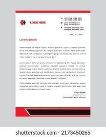 letterhead flyer corporate concept vector
