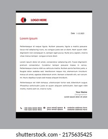 letterhead flyer corporate concept vector