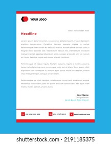 letterhead flyer corporate concept vector