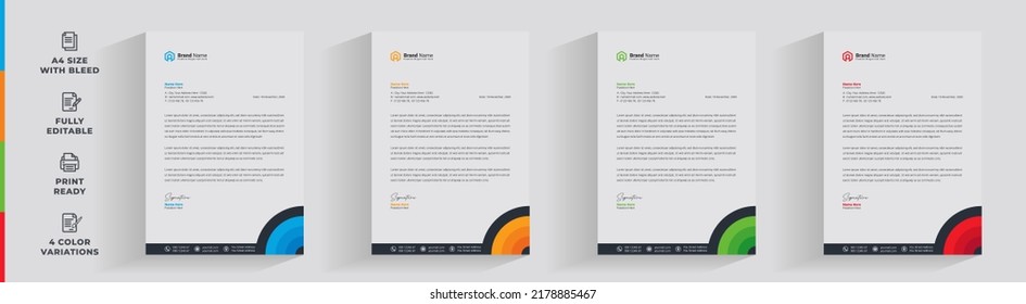 	
Letterhead Flyer Corporate Official Minimal Creative Abstract Professional Informative Newsletter Magazine Poster Brochure Design With Logo