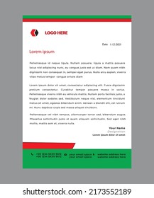 concepto de vector corporativo de volante de membrete
