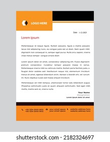 flyer de membrete creativo concepto moderno