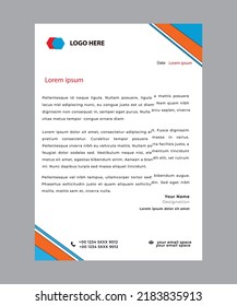 letterhead flyer creative modern vector