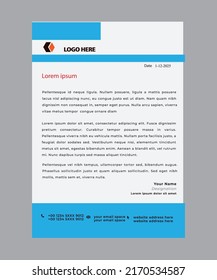 letterhead flyer vector modern correspondence