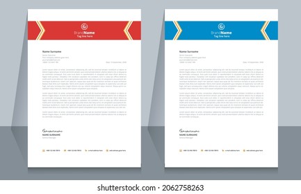 Letterhead format template, business style letterhead design template. Company letterhead template designs. Letterhead, Template.