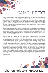 Letterhead layout with bubble pattern design