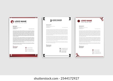 letterhead official business design template 