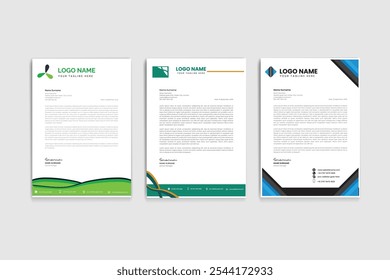 letterhead official business design template 