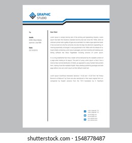 Letterhead Pad Design/ Clean Letterhead Pad/ Stationery Design