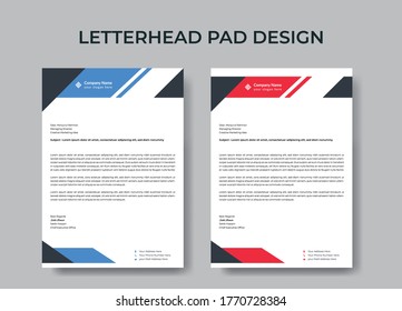 Letterhead Pad Design/Corporate letterhead pad design	