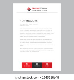 Letterhead pad  design/letter head template