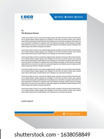 Letterhead Pad template Design. Business style letterhead templates. Corporate Stationary design. 