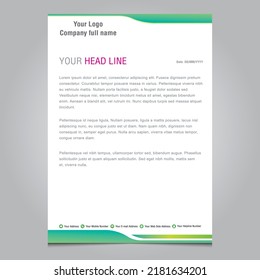 letterhead pad template vector design eps file