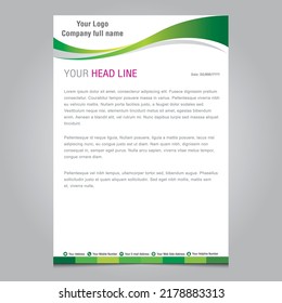 letterhead pad vector template design eps file