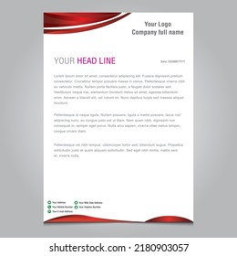 Letterhead pad vector template design eps file