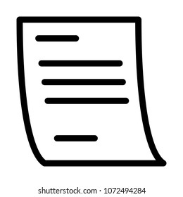Letterhead Paper Isolated