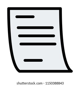 Letterhead Paper Isolated