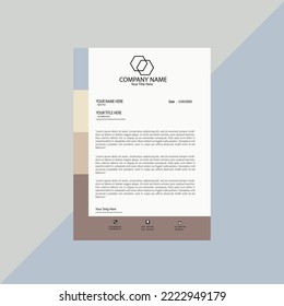 Diseño sencillo y limpio de membrete.