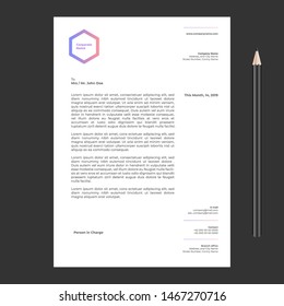 Letterhead Simple Modern Minimalist Template 