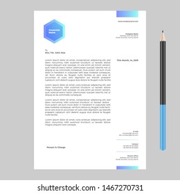 Letterhead Simple Modern Minimalist Template 