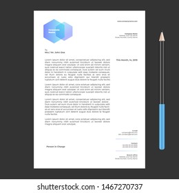 Letterhead Simple Modern Minimalist Template 