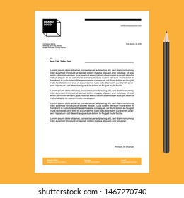 Letterhead Simple Modern Minimalist Template 