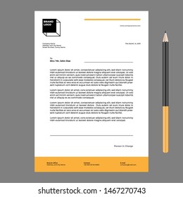 Letterhead Simple Modern Minimalist Template 