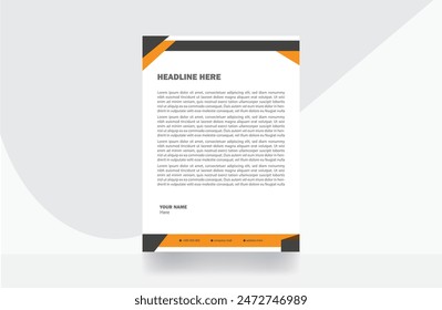  letterhead stationery design paper template