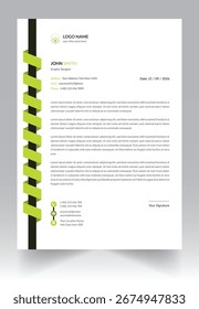 Letterhead Stationery Design Template Layout 