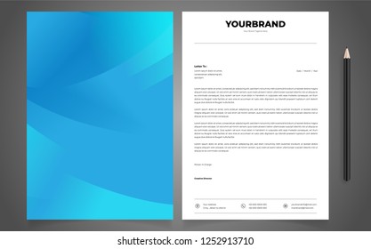 letterhead template abstract background