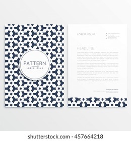 letterhead template with abstract shapes
