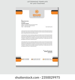 Plantilla de membrete en diseño de estilo abstracto