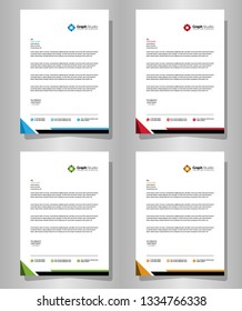 Letterhead Template with color variation
