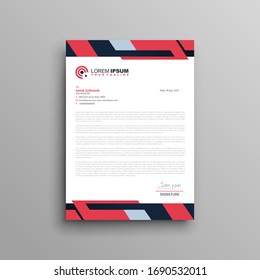 letterhead Template corporate Design. Vector Illustration