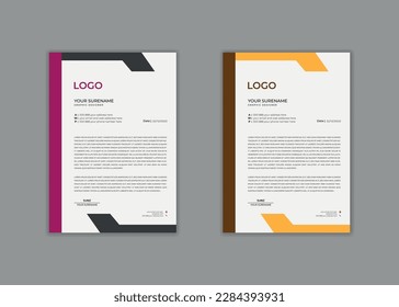 membrete, plantilla de membrete, creativo profesional moderno sencillo, sencillo y exclusivo hospital de escuela minimalista médico nuevo y elegante ilustrador vectorial y plantilla de impresión de diseño de membrete limpio.
