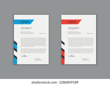 membrete, plantilla de membrete, creativo profesional moderno sencillo, sencillo y exclusivo hospital de escuela minimalista médico nuevo y elegante ilustrador vectorial y plantilla de impresión de diseño de membrete limpio.
