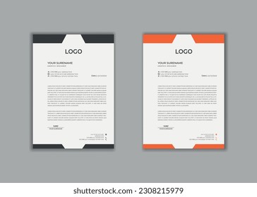 letterhead, letterhead template, creative Professional modern simple unique corporate minimalist school hospital medical new elegant vector illustrator and clean letterhead design print template.