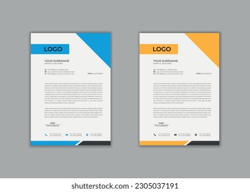 letterhead, letterhead template, letterhead desig, vector corporate creative Professional modern simple unique school hospital medical new minimalist elegant corporate letterhead in red theme
