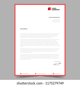 Letterhead Template Design