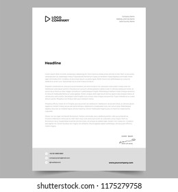 Letterhead Template Design