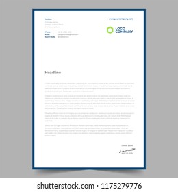 Letterhead Template Design