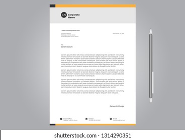 Letterhead Template Design 