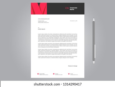Letterhead Template Design 