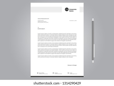 Letterhead Template Design 
