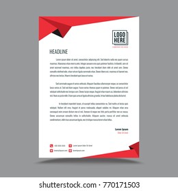 Letterhead Template Design 