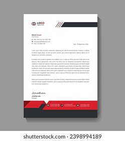 Letterhead Template design adobe illustrator.