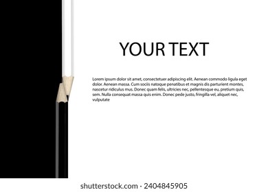 Letterhead template design black and white. Simple minimalist.