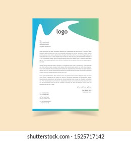 letterhead template design. Business style letter head templates for your project design, Vector illustration.