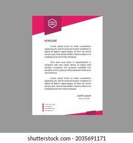 Letterhead Template Design, can be used immediately