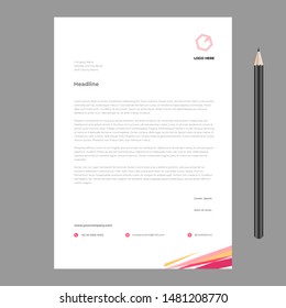 letterhead template design minimalist elegant